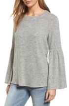 Women's Gibson Bell Sleeve Cozy Fleece Pullover - Grey