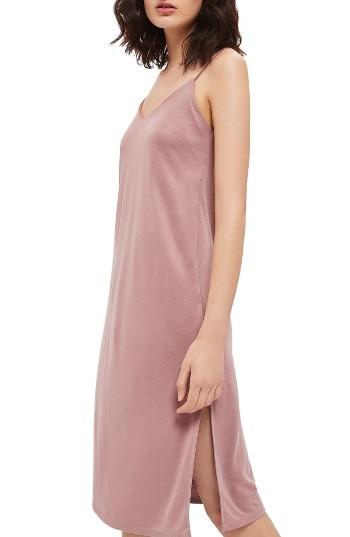 Women's Topshop Midi Slipdress Us (fits Like 0-2) - Pink