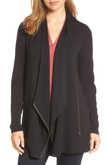 Women's Nic+zoe Studio Asymmetrical Zip Jacket - Black