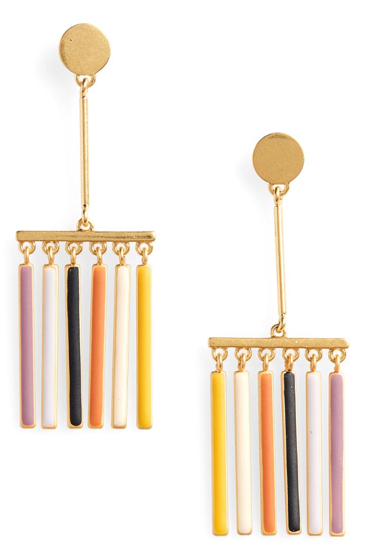 Women's Madewell Enamel Rainbow Fringe Earring