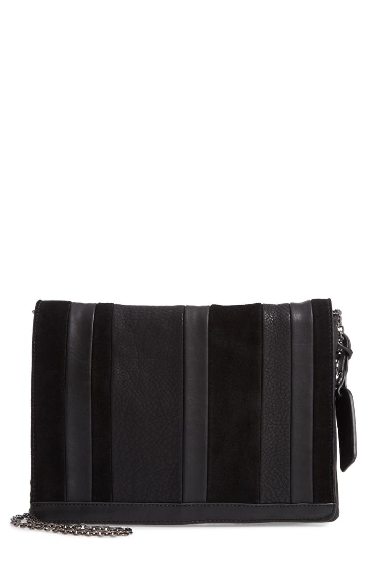 Sole Society Ragna Mixed Media Clutch - Black