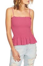 Women's 1.state Smocked Spaghetti Strap Top, Size - Pink