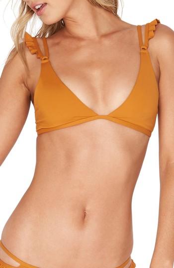 Women's L Space Kingsley Bikini Top - Yellow