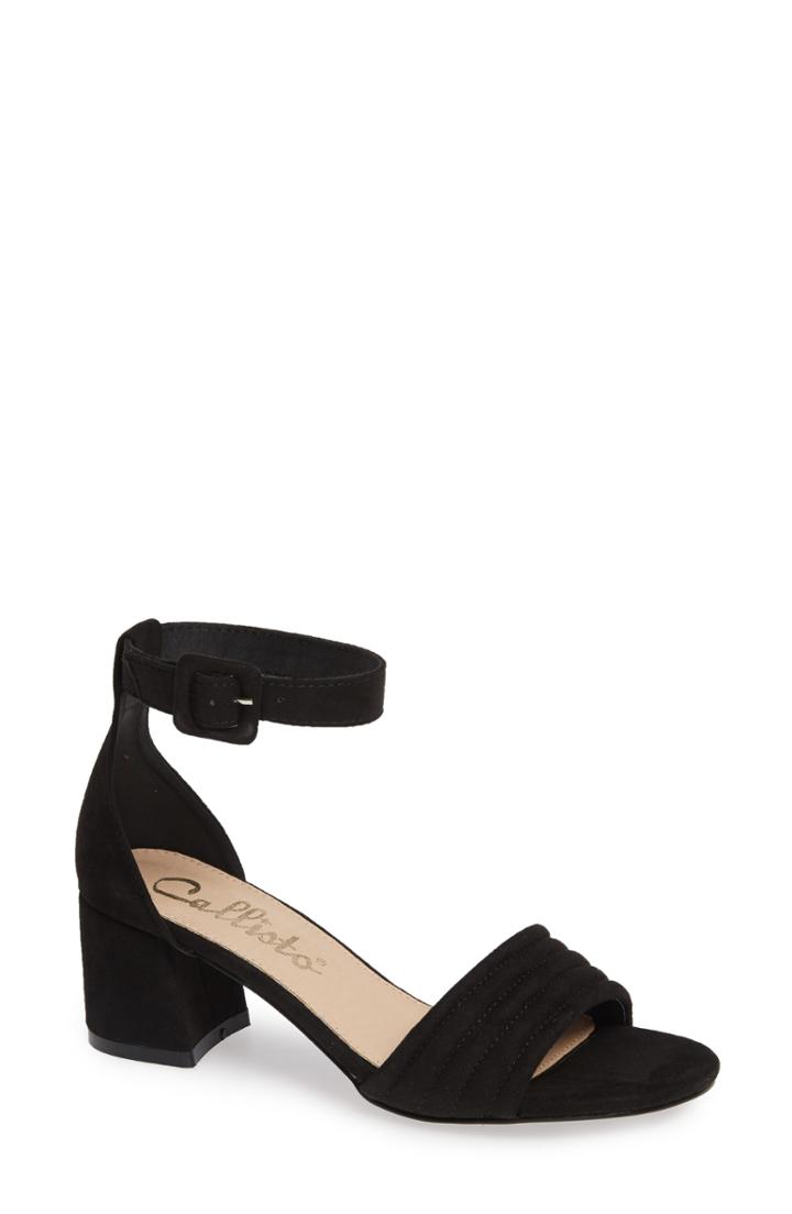 Women's Callisto Puffye Ankle Strap Sandal M - Black