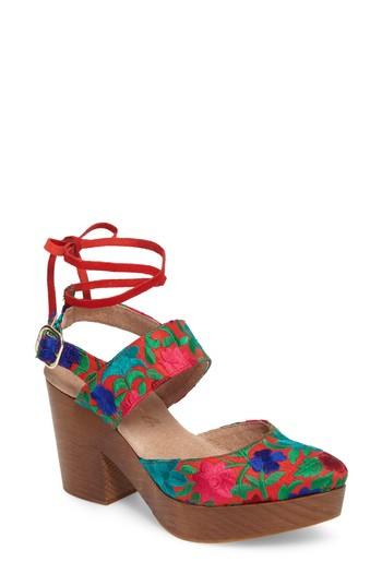 Women's Free People Monaco Clog Sandal Us / 37eu - Red
