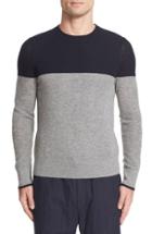 Men's Rag & Bone Camden Colorblock Cashmere Crewneck Sweater - Blue
