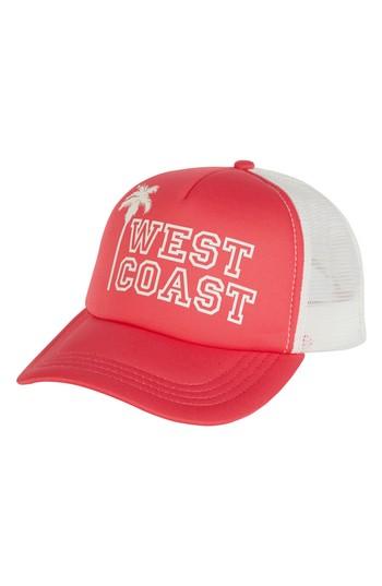 Women's Billabong Across Waves Baseball Cap - Pink
