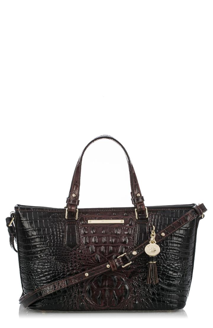 Brahmin Melbourne Mini Asher Leather Tote - Burgundy
