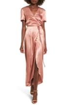 Women's Wayf Gwyneth Wrap Maxi Dress - Pink