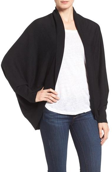 Women's Nordstrom Knit Cocoon Cardigan, Size - Black