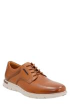 Men's Clarks 'un. Byner Lane' Plain Toe Saddle Derby .5 W - Brown