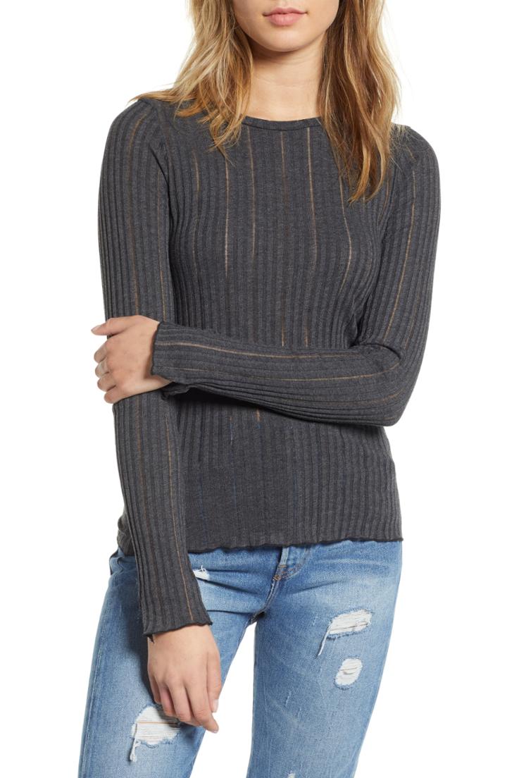 Women's Project Social T Tyne Ribbed Tee - Black