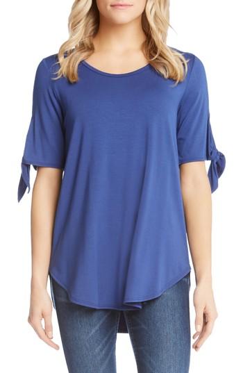 Women's Karen Kane Knot Sleeve Top - Blue