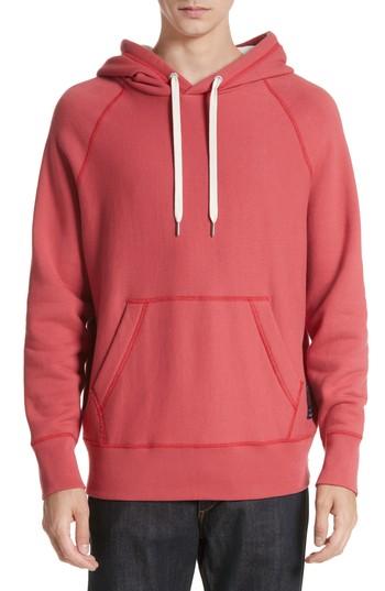 Men's Rag & Bone Racer Hoodie, Size - Red