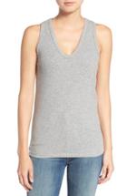 Women's James Perse Skinny Brushed Jersey Racerback Tank - Grey