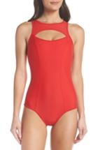 Women's Chromat Saldana One-piece Cutout Swimsuit - Red