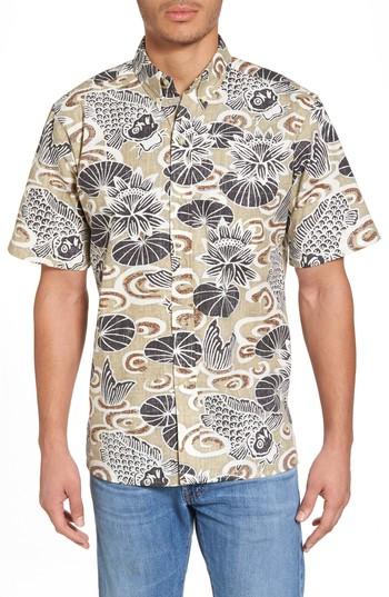 Men's Reyn Spooner Koi Boi Classic Fit Sport Shirt - Beige