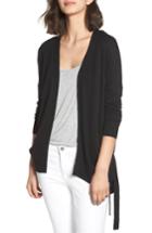 Women's Chelsea28 Ruched Side Cardigan, Size - Black