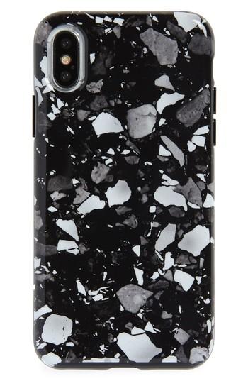 Felony Case Terrazzo Iphone X Case - Black