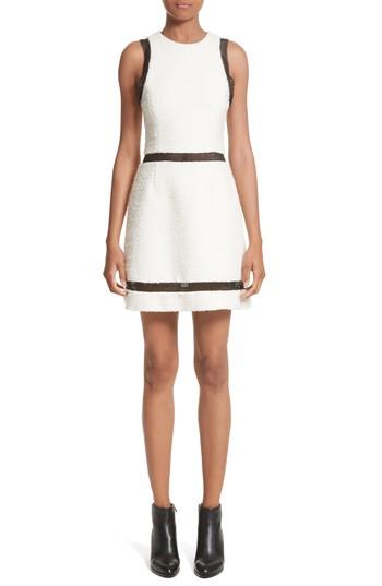 Women's Alexander Wang Chain Mail Trim Tweed Dress