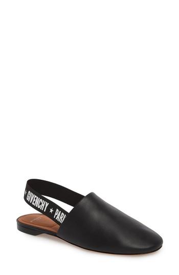 Women's Givenchy Rivington Logo Slingback Mule Us / 36eu - Black