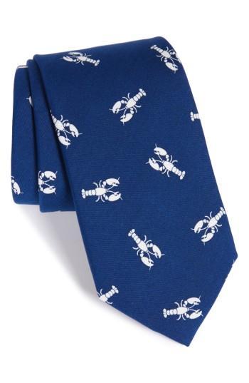 Men's Vineyard Vines Lobster Silk Tie, Size - Blue