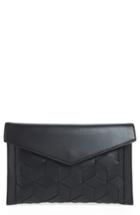Welden Mingle Woven Calfskin Leather Clutch - Black