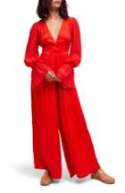 Women's Free People Not Your Baby Jumpsuit - Red