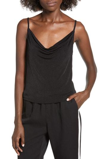 Women's Madison & Berkeley Cowl Cami, Size - Black