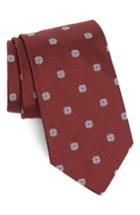 Men's Strong Suit Medallion Silk Tie, Size - Burgundy