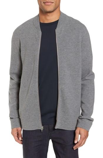 Men's Calibrate Ottoman Zip Cardigan - Grey
