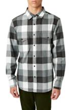 Men's 7 Diamonds Archer Trim Fit Buffalo Check Sport Shirt - Grey