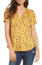 Women's Hinge Print Surplice Popover Blouse