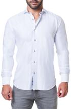Men's Maceoo Einstein Ripple Trim Fit Sport Shirt (m) - White