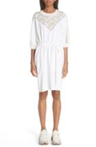Women's Stella Mccartney Lace Front Dress Us / 34 It - White