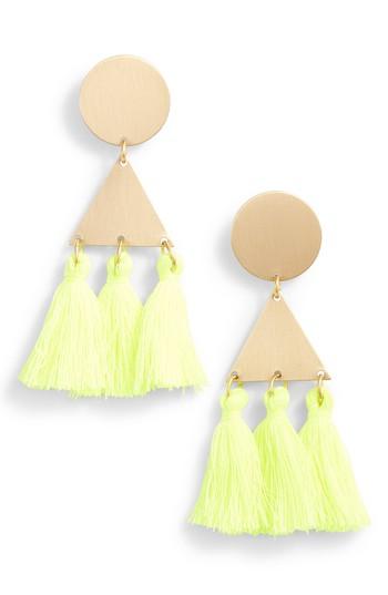 Women's David Aubrey Uma Metal Tassel Earrings