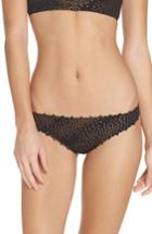 Women's Pilyq Ruffled Star Bikini Bottoms - Black