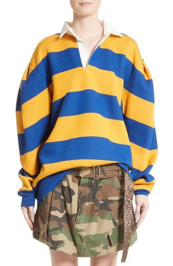 Women's Marc Jacobs Stripe Rubgy Sweatshirt
