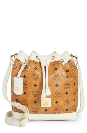 Mcm Small Visetos Drawstring Crossbody Bag -