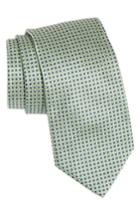 Men's Hugo Boss Geometric Silk Tie, Size - Green