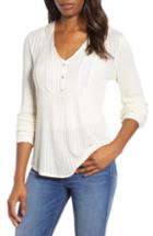 Women's Lucky Brand Lace Trim Top - White