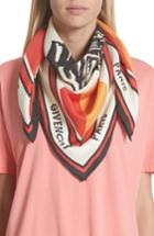 Women's Givenchy Catwings Silk Twill Scarf, Size - White
