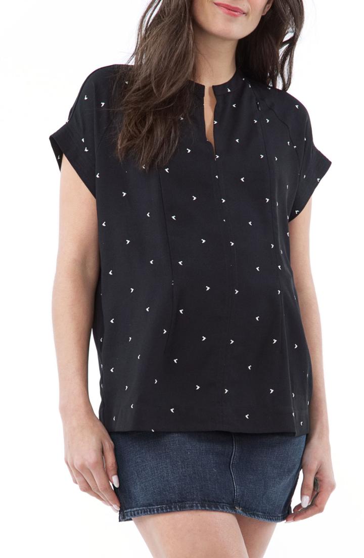 Women's Loyal Hana Carrie Print Maternity/nursing Tee