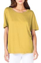 Women's Michael Stars Scoop Neck Tee - Yellow