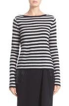 Women's Max Mara Savina Stripe Cashmere Sweater - Grey