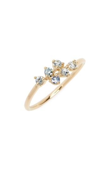 Women's Wwake Sapphire Mirrored Points Ring