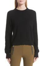 Women's Rag & Bone Ace Cashmere Crop Sweater, Size - Black
