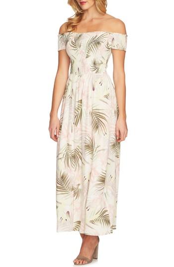 Women's Cece Soft Palm Maxi Dress - Ivory