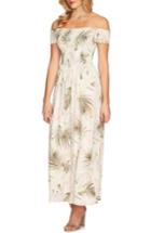 Women's Cece Soft Palm Maxi Dress - Ivory