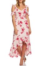 Women's Cece Etched Floral High/low Midi Dress - Pink